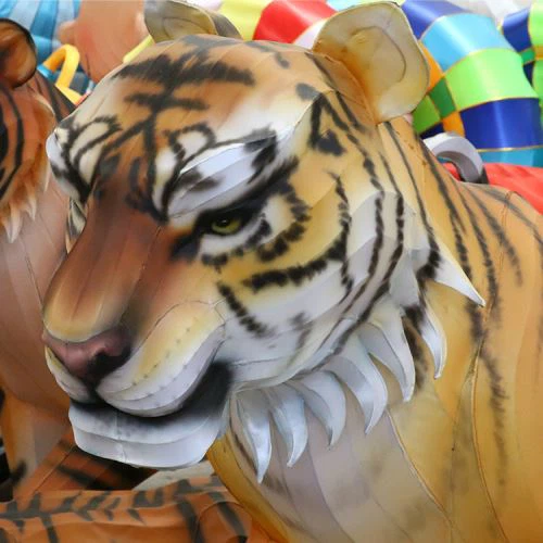 Állati papír lámpás