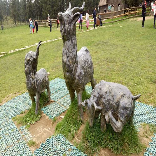 Kültéri kerti dekoráció üvegszál állati szobor